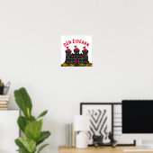 Poster Drapeau d'Édimbourg - ÉCOSSE (Bureau à domicile)