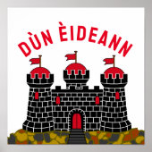 Poster Drapeau d'Édimbourg - ÉCOSSE (Devant)