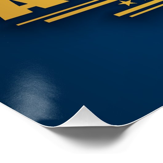 Poster Drapeau des Asturies (Coin)