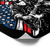 Poster Drapeau des avions de combat 250 ans Abe Lincoln e (Coin)