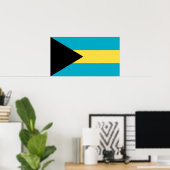 Poster Drapeau des Bahamas (Bureau à domicile)