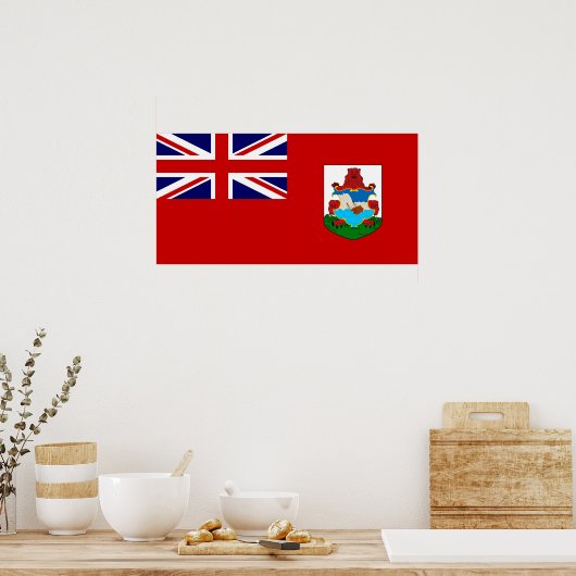 Poster Drapeau des Bermudes (Cuisine)