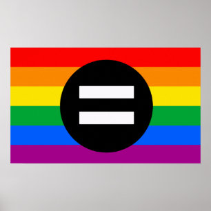 Poster Drapeau des droits des homosexuels