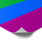 Poster Drapeau des droits gays (Coin)