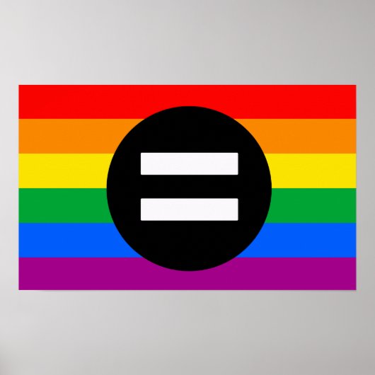Poster Drapeau des droits gays (Devant)