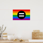 Poster Drapeau des droits gays (Cuisine)