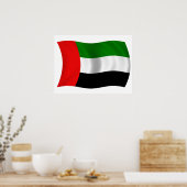 Poster Drapeau des Émirats arabes unis (Cuisine)