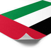 Poster Drapeau des Émirats arabes unis (Coin)