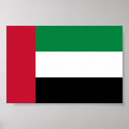 Poster Drapeau des Émirats arabes unis (Devant)