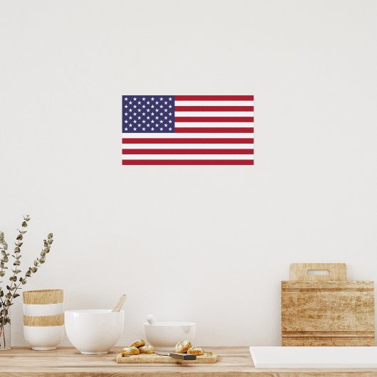 Poster Drapeau des États-Unis (Cuisine)