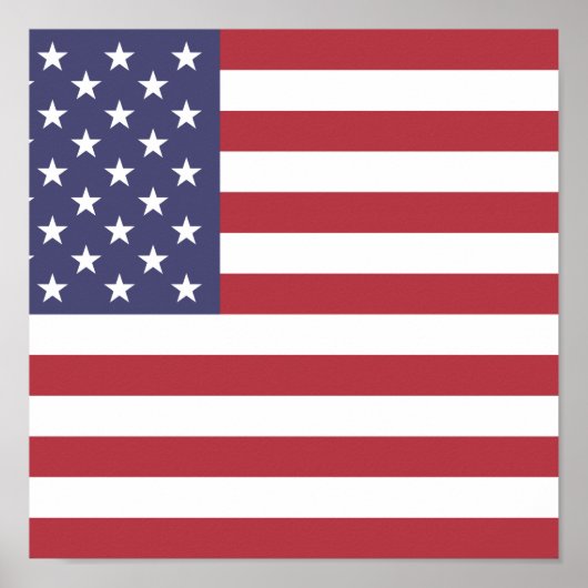 Poster Drapeau des États-Unis d'Amérique (Devant)