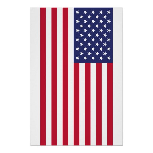 Poster Drapeau des États-Unis d'Amérique (Devant)