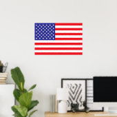 Poster Drapeau des États-Unis d'Amérique (Bureau à domicile)