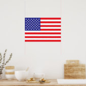 Poster Drapeau des États-Unis d'Amérique (Cuisine)