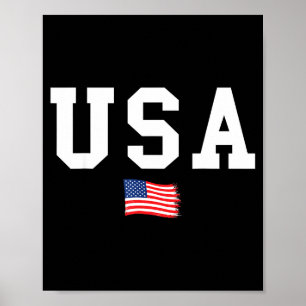 Poster Drapeau des États-Unis drapeau américain patriotiq