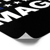 Poster Drapeau des États-Unis Ultra Maga 3 (Coin)