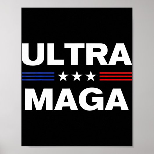 Poster Drapeau des États-Unis Ultra Maga 3 (Devant)