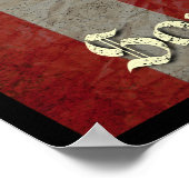 Poster Drapeau des fils de la liberté avec AK 47 (Coin)