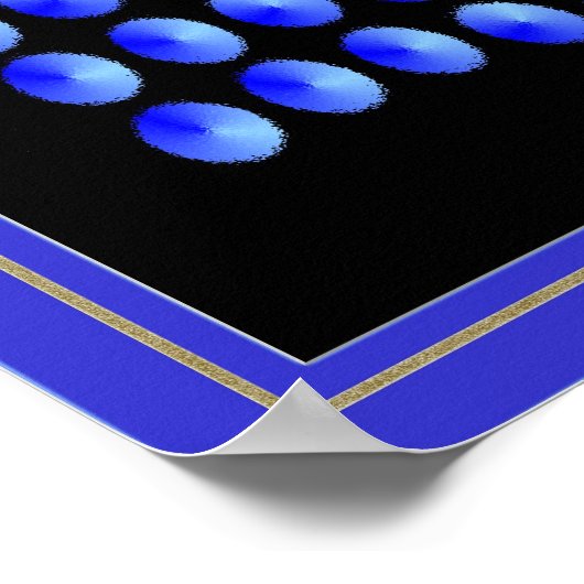 Poster Drapeau des gouttelettes (Coin)