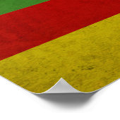 Poster Drapeau des Hawaïens autochtones (Coin)