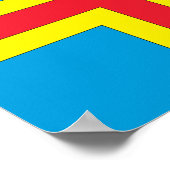 Poster Drapeau des îles Aland (Coin)