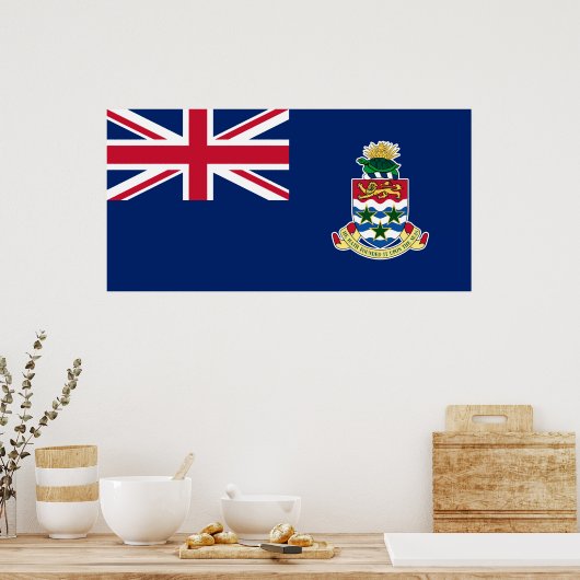 Poster Drapeau des îles Caïmans (Cuisine)