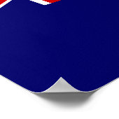 Poster Drapeau des îles Caïmans (Coin)