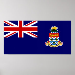Poster Drapeau des îles Caïmans