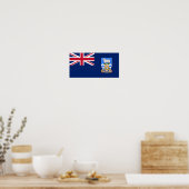 Poster Drapeau des îles Falkland (Cuisine)