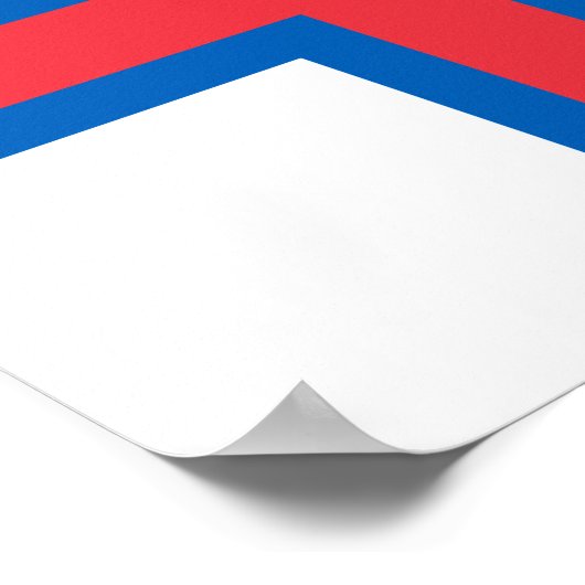 Poster Drapeau des îles Féroé (Coin)