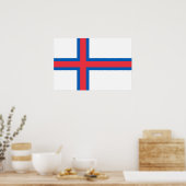 Poster Drapeau des îles Féroé (Cuisine)