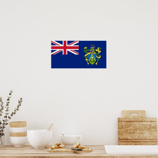 Poster Drapeau des îles Pitcairn (Cuisine)
