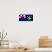 Poster Drapeau des îles Pitcairn (Cuisine)