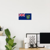 Poster Drapeau des îles Pitcairn (Bureau à domicile)