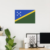 Poster Drapeau des Îles Salomon (Bureau à domicile)