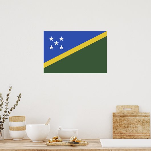 Poster Drapeau des Îles Salomon (Cuisine)