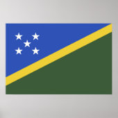 Poster Drapeau des Îles Salomon (Devant)