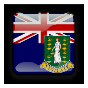 Poster Drapeau des îles Vierges