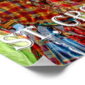 Poster Drapeau des îles Vierges américaines Moko Jumbies  (Coin)