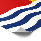 Poster Drapeau des Kiribati (Coin)