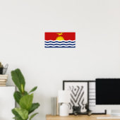 Poster Drapeau des Kiribati (Bureau à domicile)