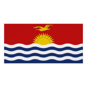 Poster Drapeau des Kiribati