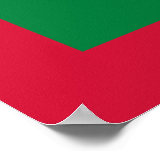 Poster Drapeau des Maldives (Coin)