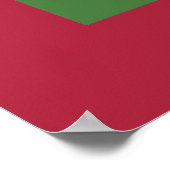 Poster Drapeau des Maldives (Coin)