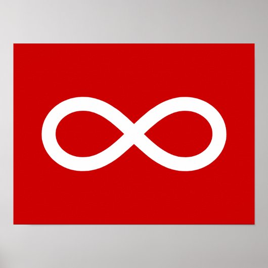 Poster Drapeau des Métis (Devant)