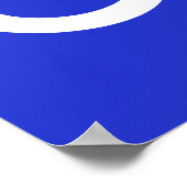 Poster Drapeau des Métis (Coin)