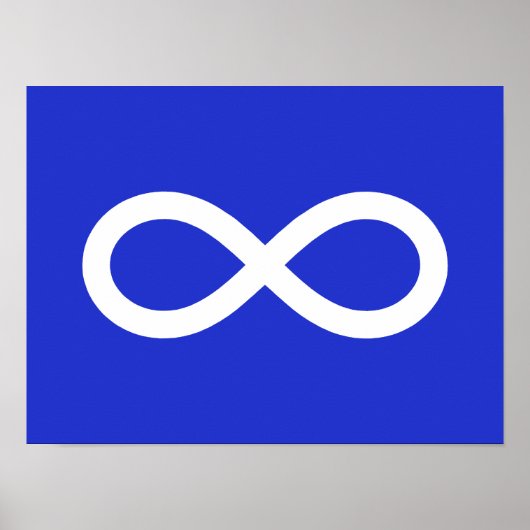 Poster Drapeau des Métis (Devant)