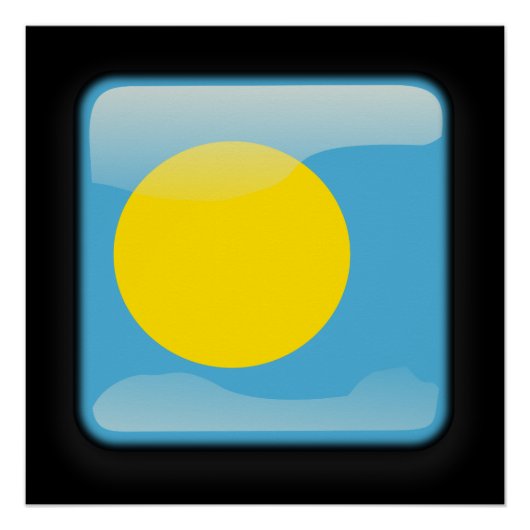 Poster Drapeau des Palaos (Devant)