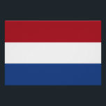 Poster Drapeau des Pays-Bas<br><div class="desc">Drapeau patriotique des Pays-Bas.</div>