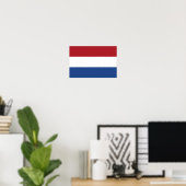 Poster Drapeau des Pays-Bas (Bureau à domicile)